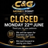 Closed 8th August.